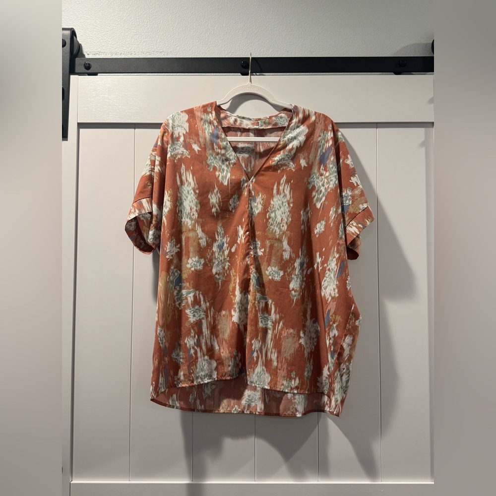 JODIFL Floral V-Neck Women's Top